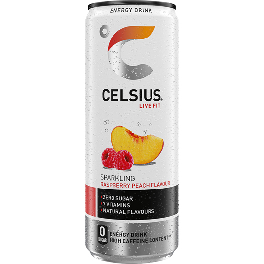 BEBIDA ENERGETICA MANGO Y LIMON, 355ML CELSIUS