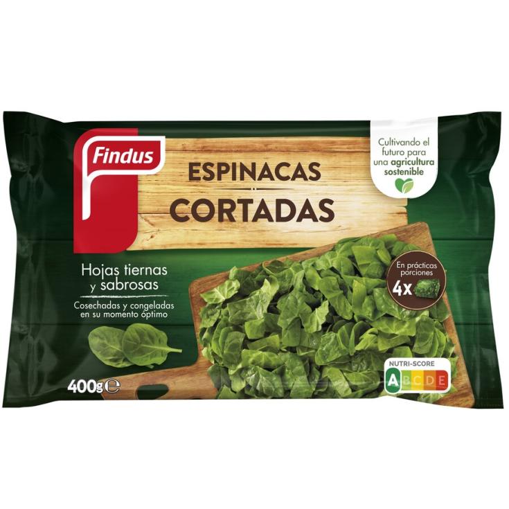 ESPINACAS EN HOJAS , 400G FINDUS 