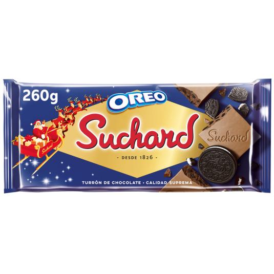 TURRON DE CHOCOLATE CON GALLETA OREO, 230G SUCHARD