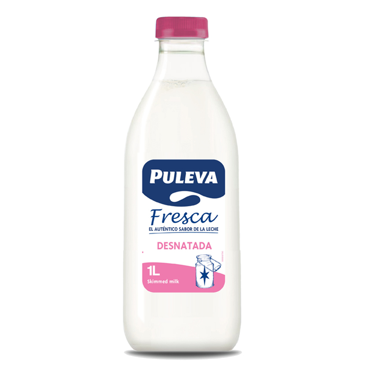 LECHE FRESCA PULEVA DESNATADA , 1L PULEVA
