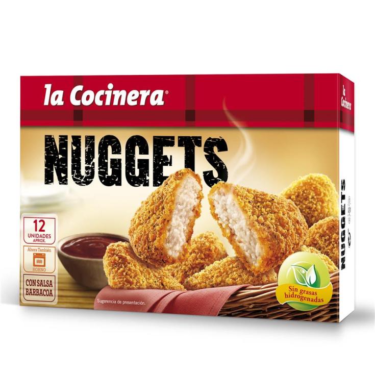 NUGGETS DE POLLO CON SALSA BARBACOA, 350G LA COCINERA