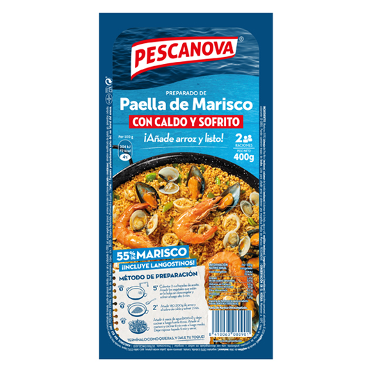 PREPARADO MARISCO PARA PAELLA , 400 G PESCANOVA