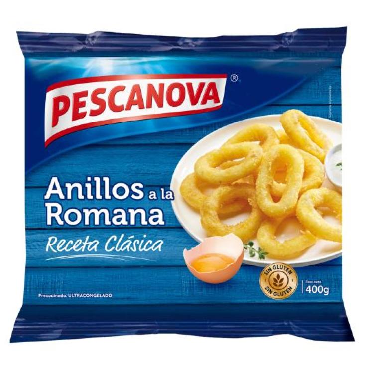ANILLOS A LA ROMANA SIN GLUTEN , 400G PESCANOVA