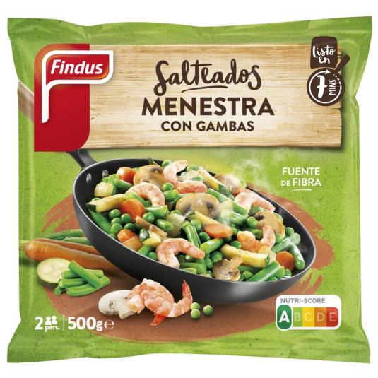 SALTO MENESTRA CON GAMBAS ,500G FINDUS 