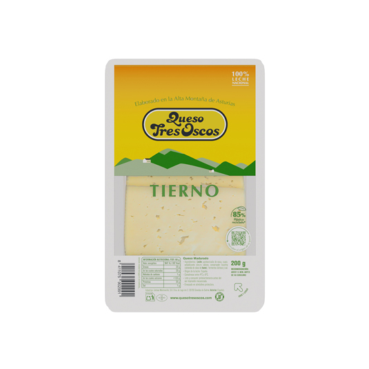 QUESO LONCHAS TRES OSCOS TIERNO 200 GR TRES OSCOS