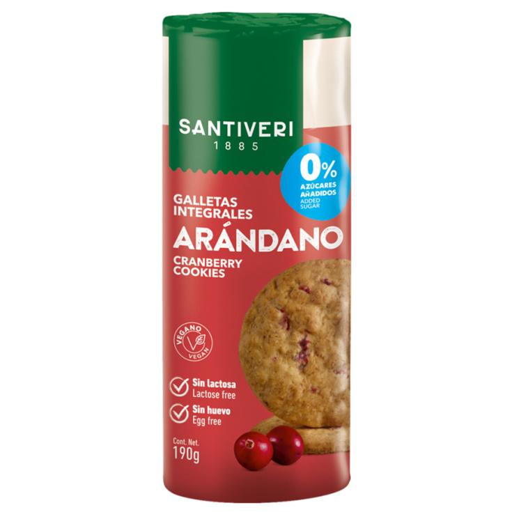 GALLETAS DIGESTIVE ARANDANOS 0% AZUCAR 190GR SANTIVERI