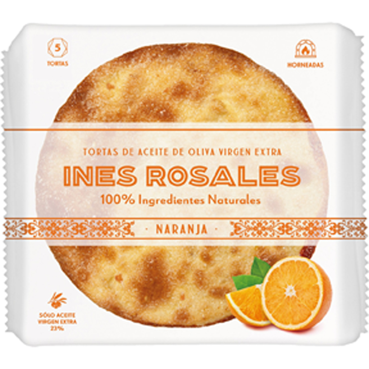 TORTAS DE ACEITE CON NARANJA, 120G INES ROSALES