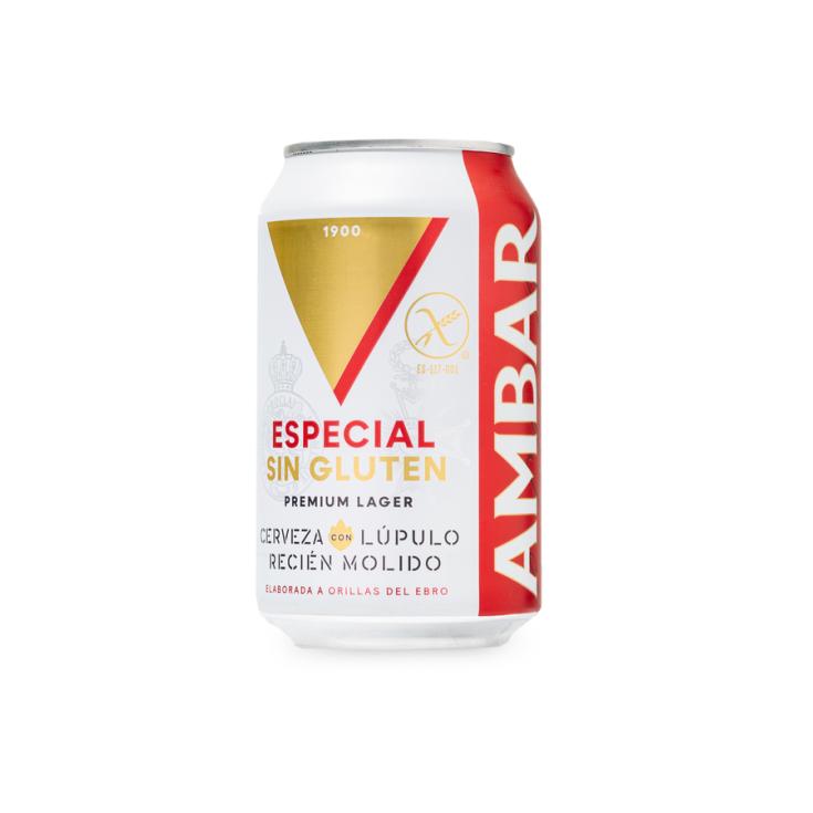 CERVEZA ESPECIAL SIN GLUTEN, 33CL AMBAR