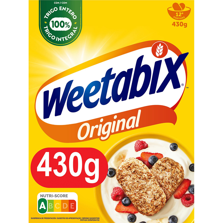 CEREALES DE TRIGO ENTERO, 430G WEETABIX