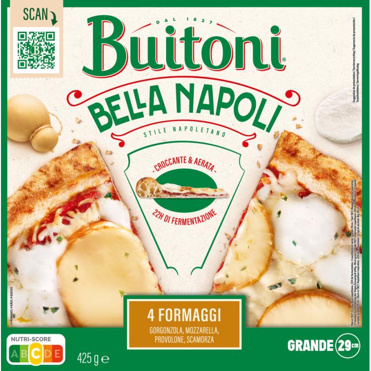 PIZZA BELLA NAPOLI 4 FORMAGGI, 345G BUITONI