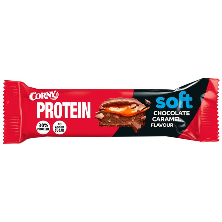 BARRITAS DE PROTEINA SOFT PEANUT CARAMEL, 45G CORNY