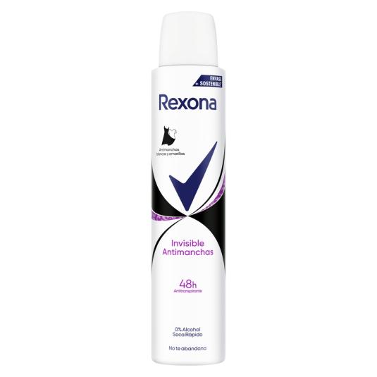 DESODORANTE INVISIBLE ANTIMANCHAS, 48 H REXONA
