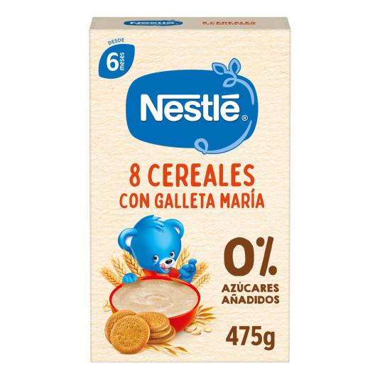 PAPILLA 8 CEREALES CON GALLETA, 475GR NESTLE