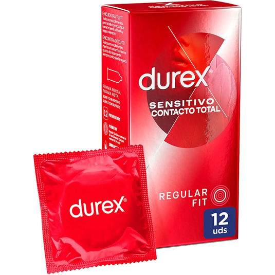 PRESERVSATIVOS SENSITIVO CONTACTO TOTAL, 12 UD DUREX