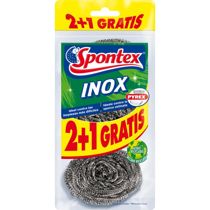 ESTROPAJO METALICO, 2+1UD SPONTEX