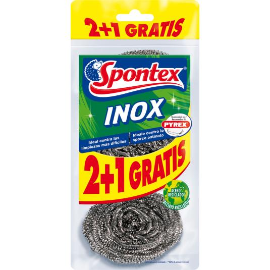 ESTROPAJO METALICO, 2+1UD SPONTEX