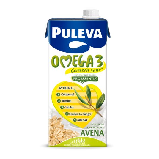 BEBIDA LACTEA CON OMEGA 3 Y AVENA, 1L PULEVA