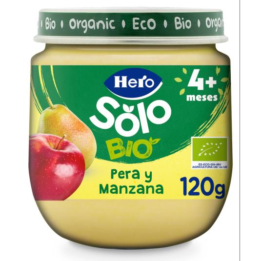 PERA-MANZANA ECO, 120GR HERO BABY SOLO