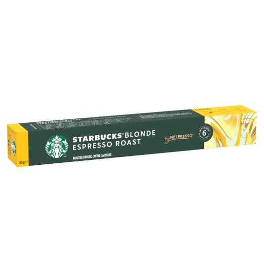 CAFÉ NESPRESSO BLONDE, 10 CÁPSULAS STARBUCKS