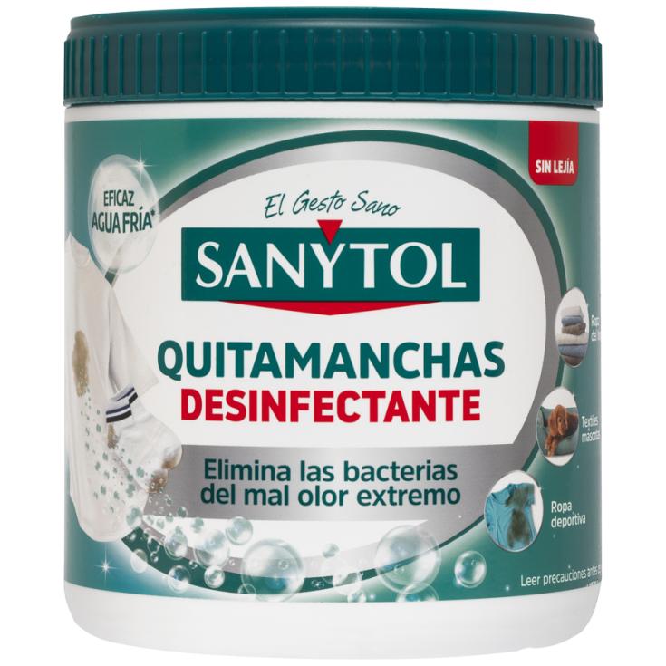 QUITAMANCHAS DESINFECTANTE POLVO, 450GR SANYTOL