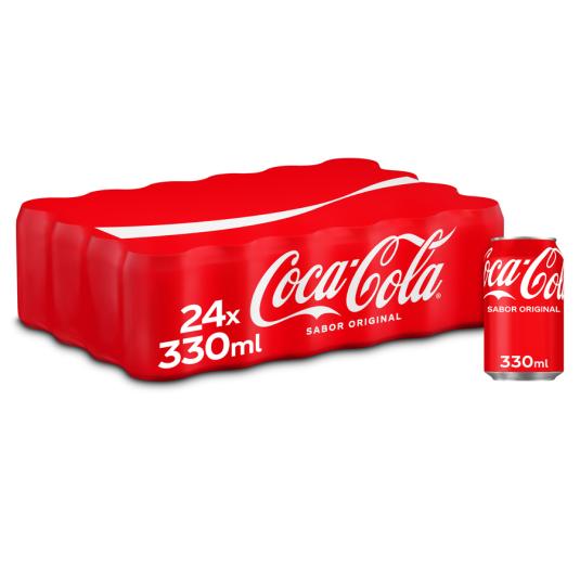 REFRESCO DE COLA CON GAS ORIGINAL PACK 24X33CL COCA COLA