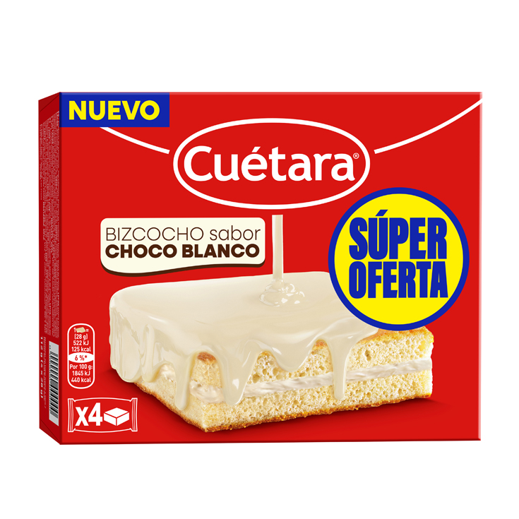 SANDWICH BLANCO, 4X16G CUETARA