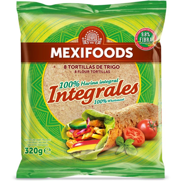 TORTILLA TRIGO INTEGRAL, 320G MEXIFOODS