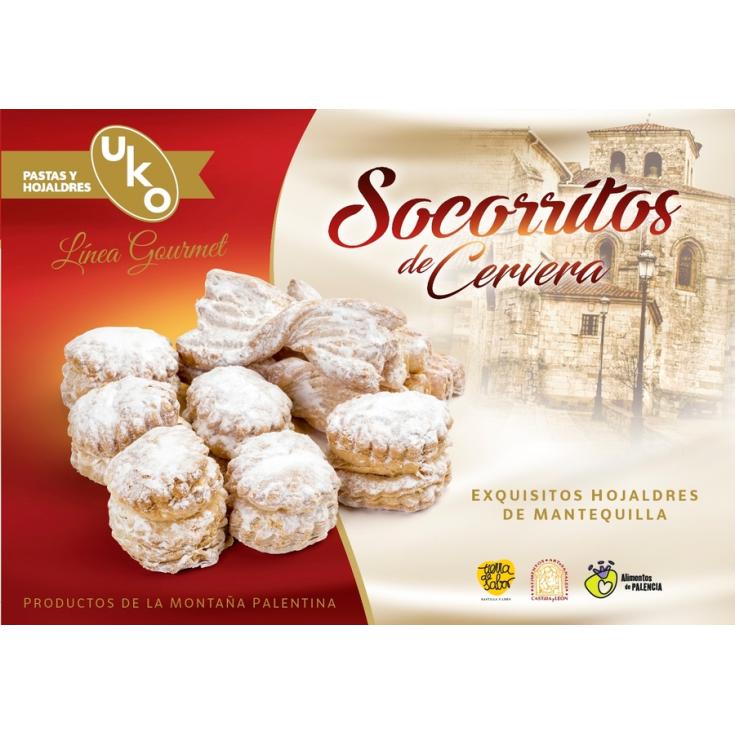 SOCORRITOS DE HOJALDRE GLASS, 250 GRS UKO