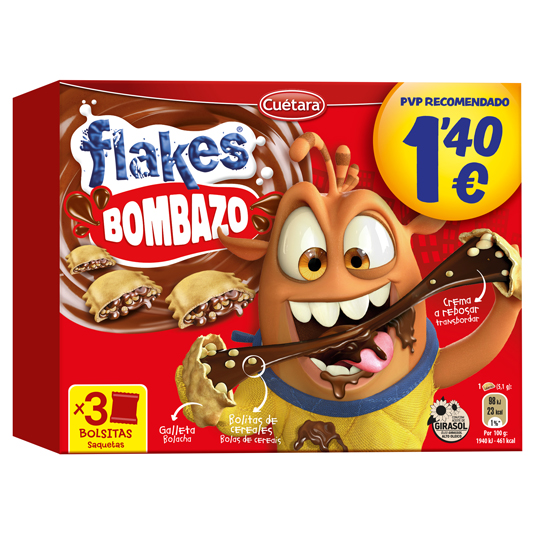 FLAKES BOMBAZO, 105G CUETARA
