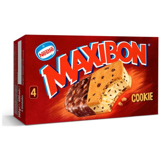 MAXIBON COOKIE, 4X150ML HELADOS NESTLE