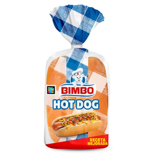 HOT DOG PAN DE PERRITOS, 4 UNIDADES BIMBO