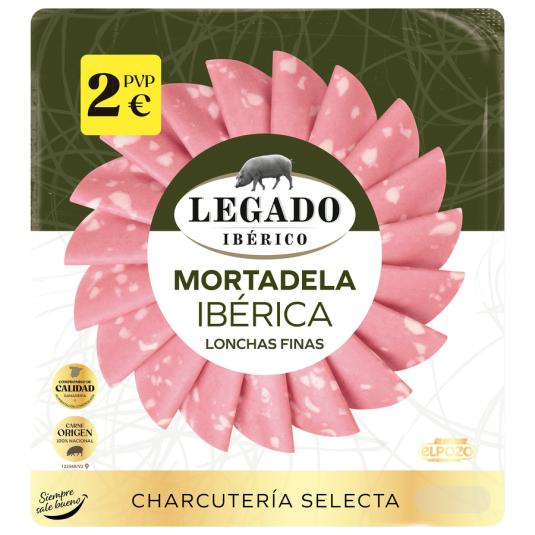 MORTADELA IBERICA LONCHAS , 150G LEGADO