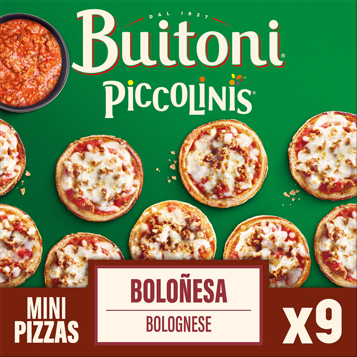 MINI PIZZAS A LA BOLOÑESA 9 UDS, 270G BUITONI