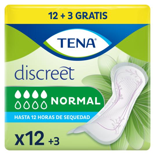 COMPRESA DE INCONTINENCIA NORMAL, 12 UNID TENA