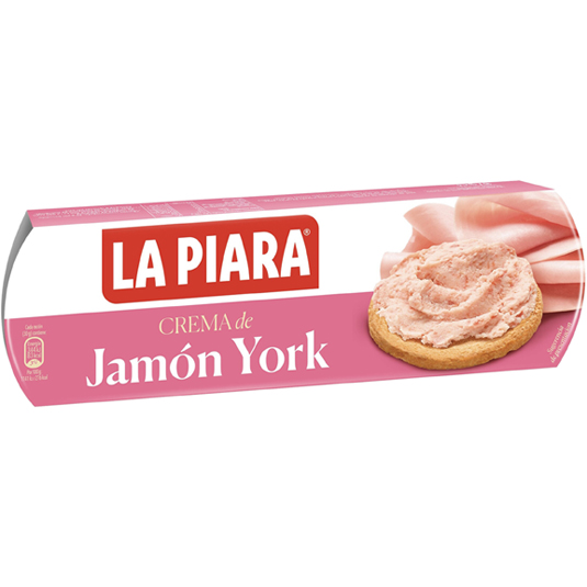 CREMA DE JAMON DE YORK, 3X75G LA PIARA