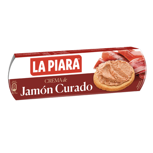 CREMA DE JAMON CURADO, 3X75G LA PIARA