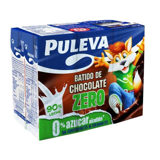 BATIDO DE CACAO ZERO, 6X200ML PULEVA