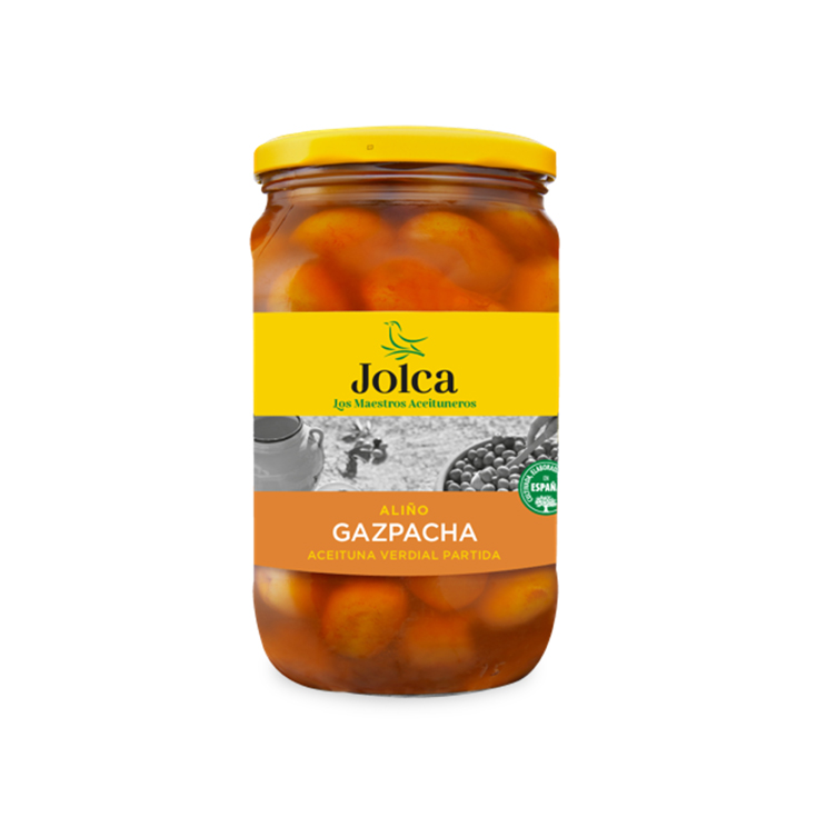 ACEITUNA GAZPACHA JOLCA FRASCO, 400G JOLCA