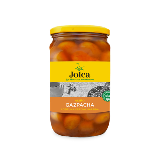 ACEITUNA GAZPACHA JOLCA FRASCO, 400G JOLCA
