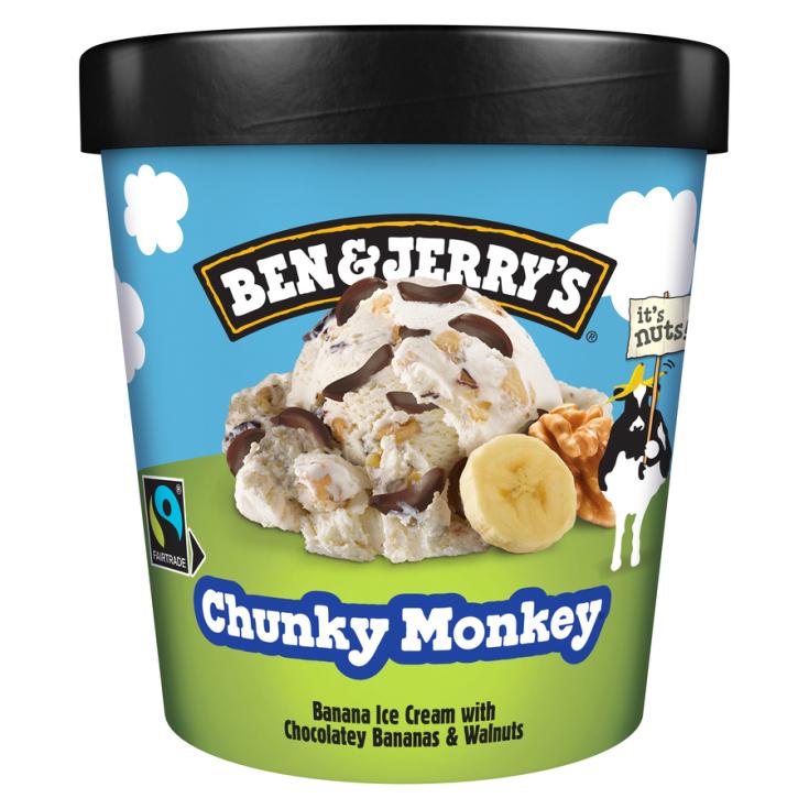 HELADO DE PLATANO CON CHOCOLATE Y NUECES,465ML BEN&JERRY'S