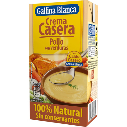 CREMA DE POLLO, 500ML GALLINA BLANCA