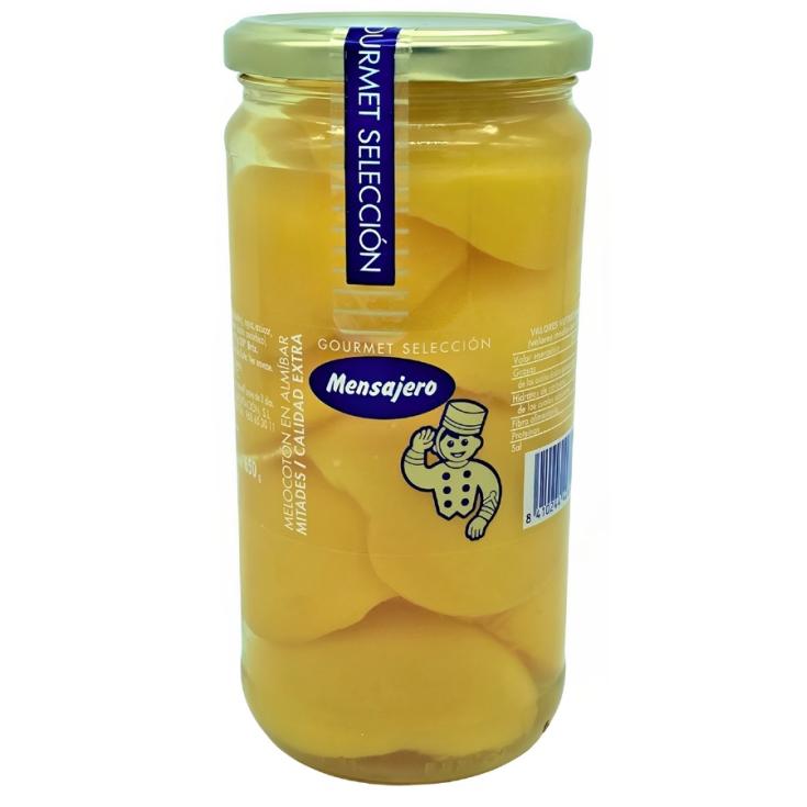 MELOCOTON EN ALMIBAR, 400GR MENSAJERO