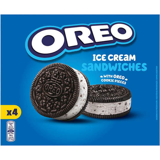 SANDWICH HELADO DE GALLETA, 4X110GR OREO