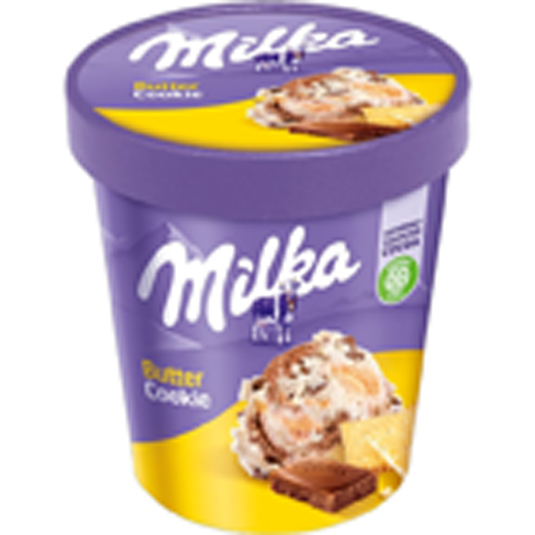 TARRINA DE HELADO BUTTER COOKIE, 425 ML MILKA