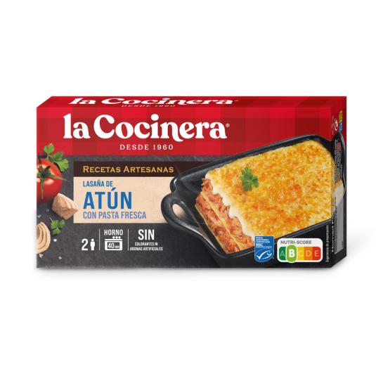 LASAÑA ATUN , 500G  LA COCINERA
