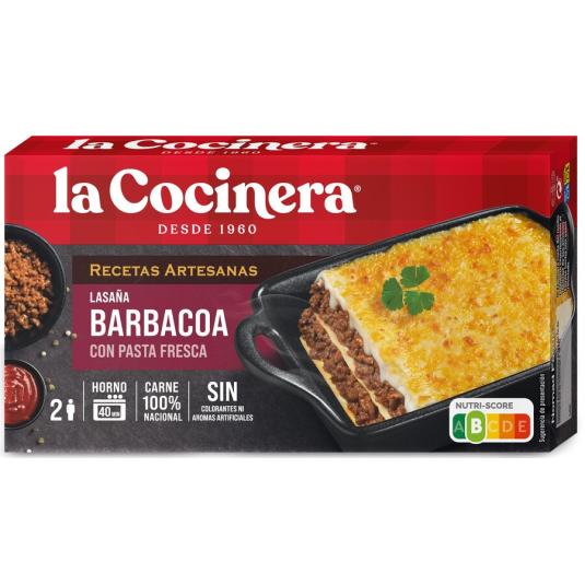 LASAÑA BARBACOA , 500G  LA COCINERA