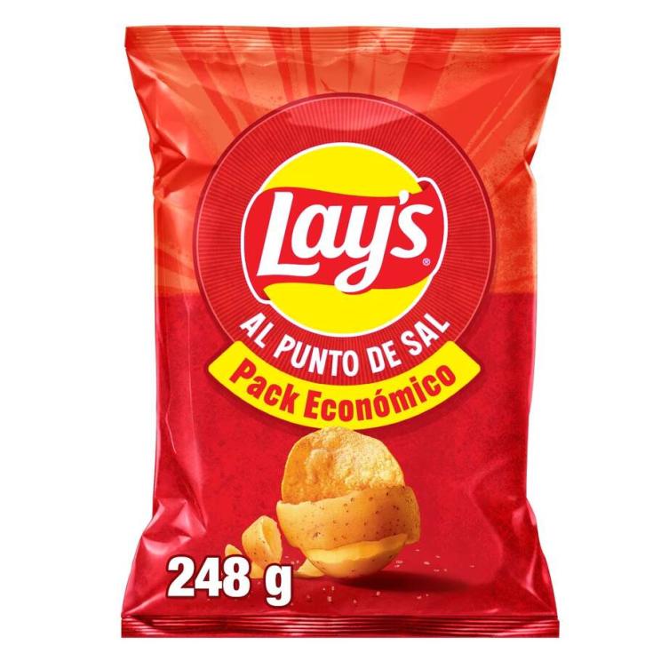 PATATAS FRITAS AL PUNTO DE SAL, 248G LAYS