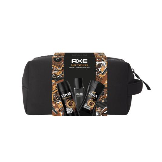NECESER TRIO DARK TEMPTATION, BODYSPRAY, GEL Y AFTERSHAVE AX