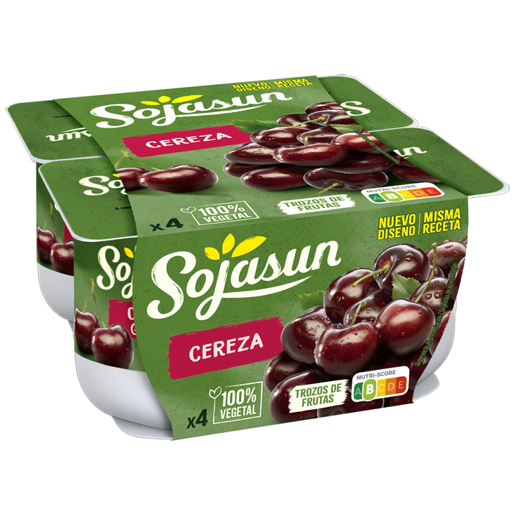 ESPECIALDIAD VEGETAL DE SOJA Y CEREZA,4X100G SOJASUN