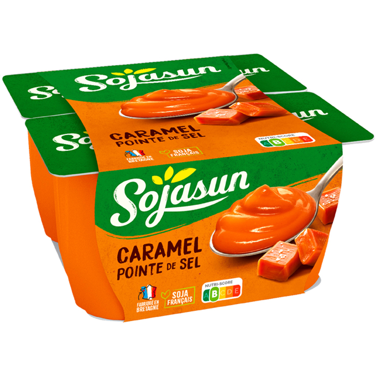 POSTRE CARAMELO , 4X100G SOJASUN